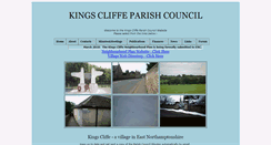 Desktop Screenshot of kingscliffeparishcouncil.co.uk