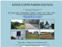 Tablet Screenshot of kingscliffeparishcouncil.co.uk